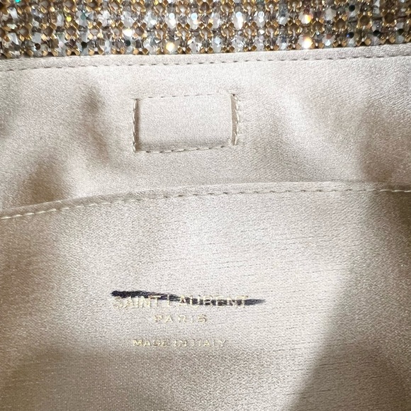 Saint Laurent Suzanne crystal-embellished satin shoulder bag - Picture 11 of 13